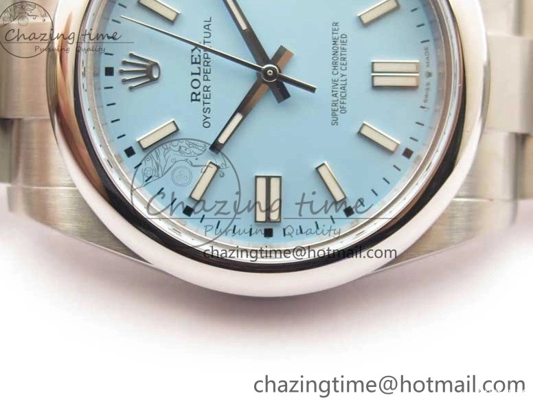 0520 GoodFit Oyster Perpetual 41mm 124300 BP Maker Best Edition Tiffany Blue Dial on SS Bracelet 2691
